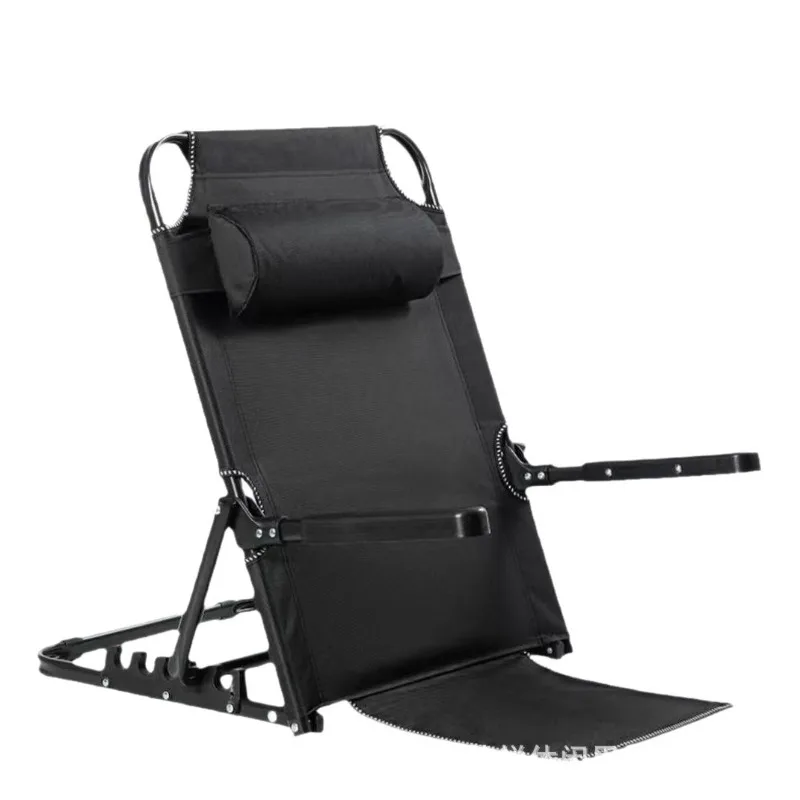 Multi angle adjustable bed chair, thickened and warm, student lazy folding chair