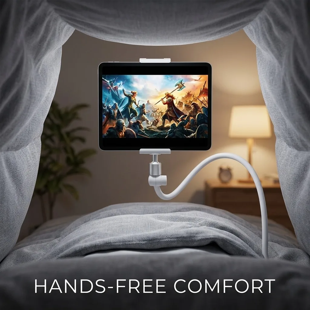 Multi-Functional Tablet Phone Stand Live Broadcast Folding Computer Lazy Desk Bed Head Clip Stand for Tablets And Mobile Phones