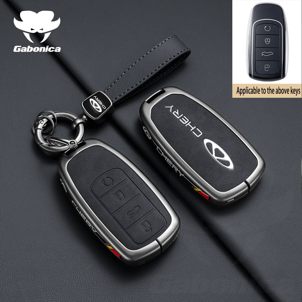 Zinc Alloy Key Case for Chery JAECOO J7 J8 Key Cover Arrizo Tiggo 8PRO Tiggo 9 Omoda S5 Cladding Buckle Fob Holder Accessories