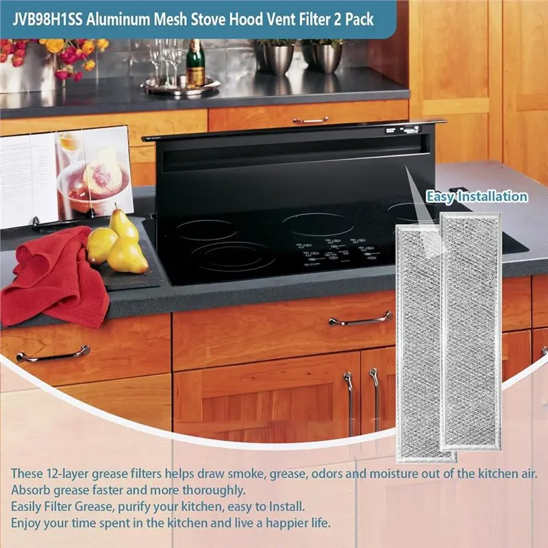 【NEW PRODUCTS TO BE RELEASED IN 2026 】Mesh Grease Filter Replacement Aluminum Mesh Grease Filter For GE Microwave Hood Vent