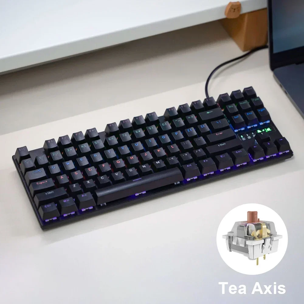 

Wired Mechanical Keyboard 10 Kinds of Colorful Lighting Gaming and Office For Microsoft Windows cyan Axis Gaming Keyboard