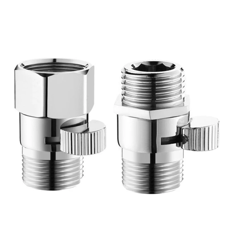 LXAF Durable Brass Shower Regulator Convenient Water Flows Adjuster Shut-off Valves