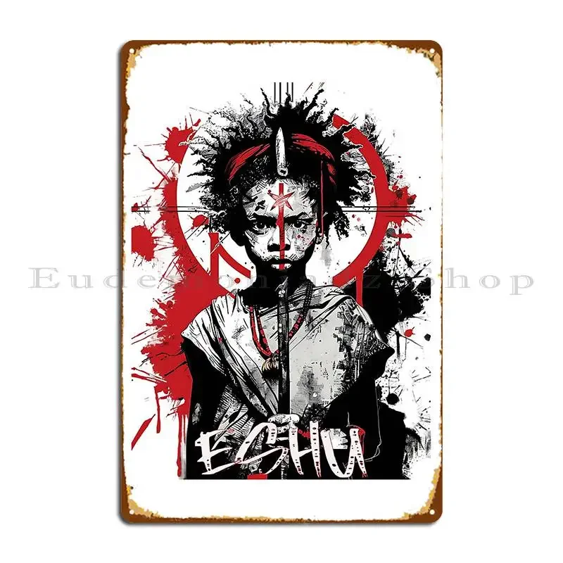 Eshu Guardian Of Crossroads Metal Plaque Cinema Kitchen Pub Plates Personalized Party Tin Sign Poster