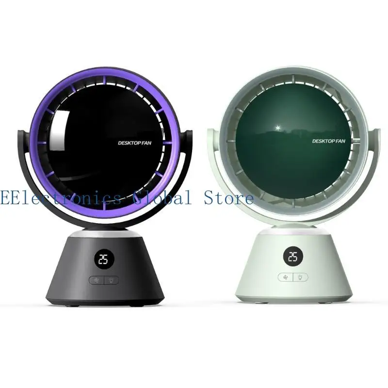 462B 4000mAh Carregamento USB Ventilador Pendurado Ventilador teto Agitação automática LED Luz Ar condicionado no