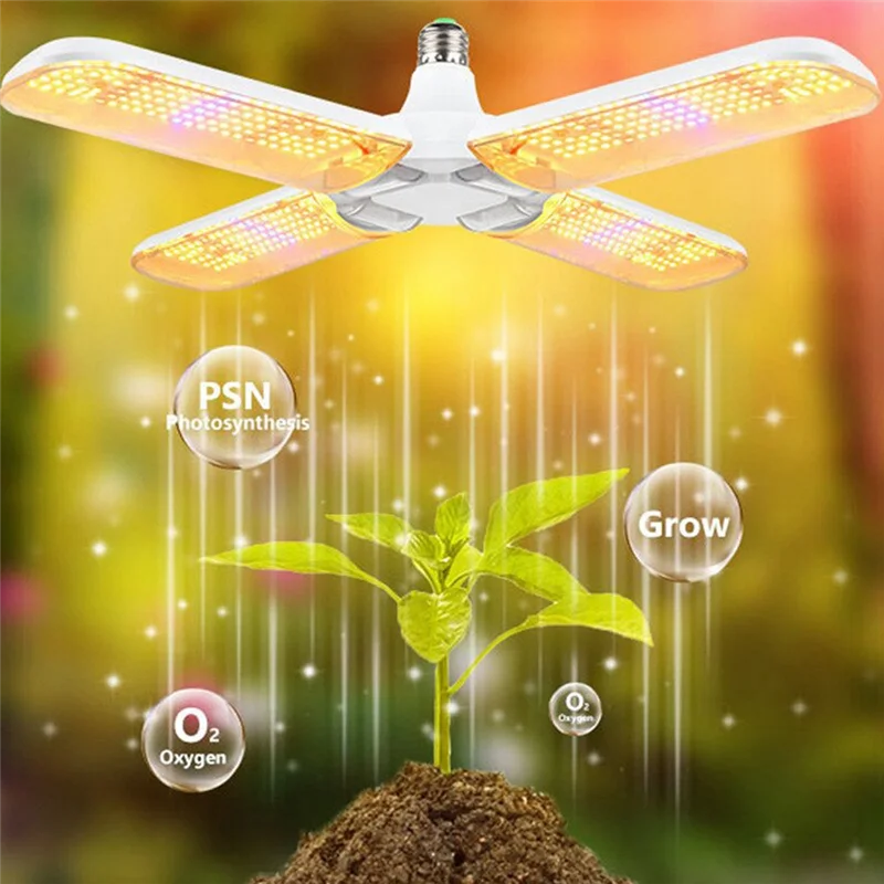 A44Z-LED تنمو ضوء طوي فيتو مصباح الطيف الكامل لمبة للنباتات الداخلية بلوم المزهرة تنمو مصابيح حديقة E27