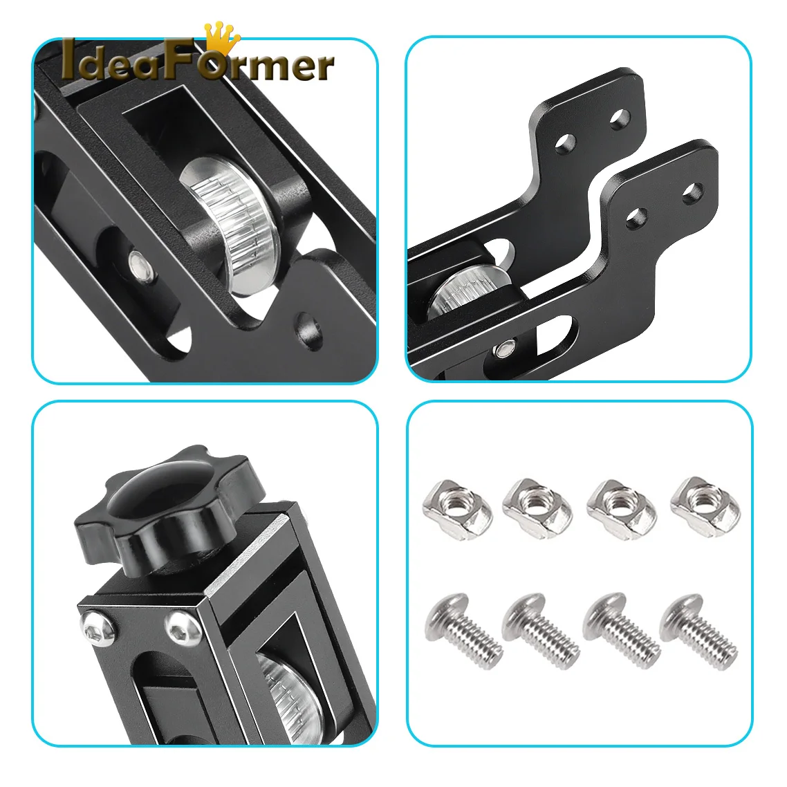 2020 X Axis V-Slot Profile 2040 Y Axis Synchronous Belt Stretch Straighten Tensioner For Creality Ender 3 CR-10 3D Printer Parts