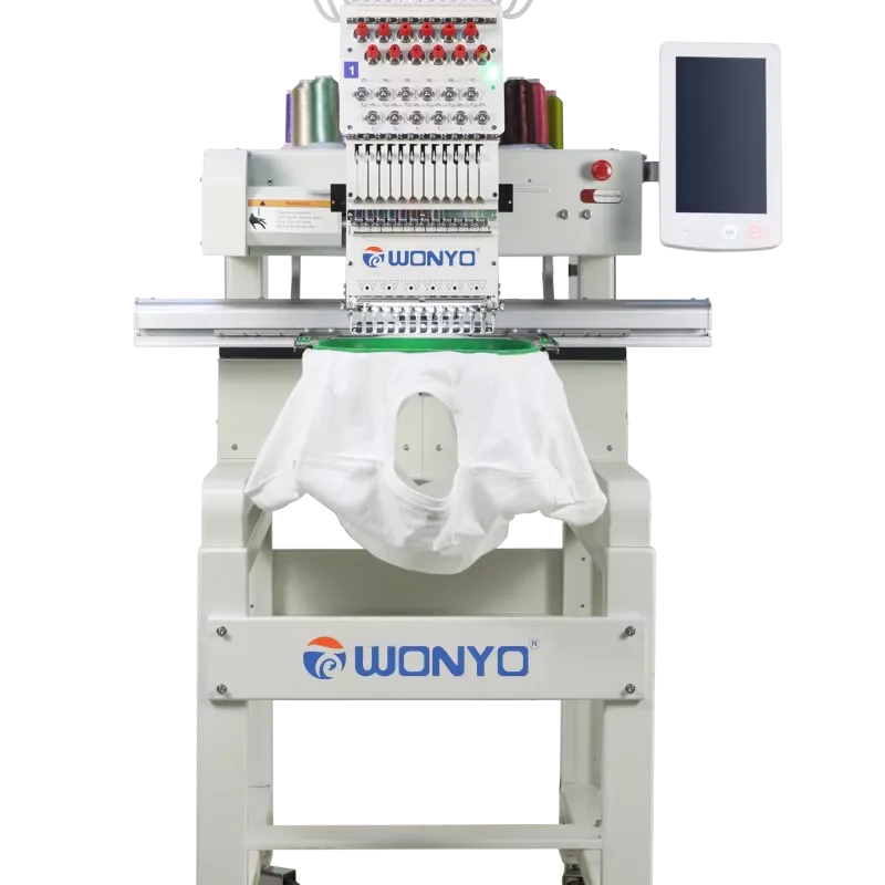2022 New 1-Head Industrial High Speed Apparel Embroidery Sewing Machine Computerized Cap Embroidery Machine for Home Use