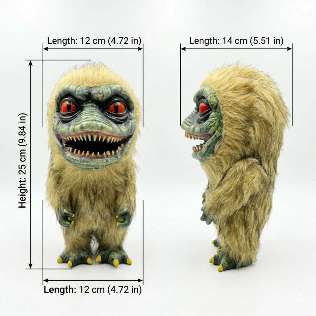 Funny Ugly Monster Doll Horror Plush Figurine Creepy Creature Toy Halloween Desk Decoration Gothic Collectible Doll Party Decor
