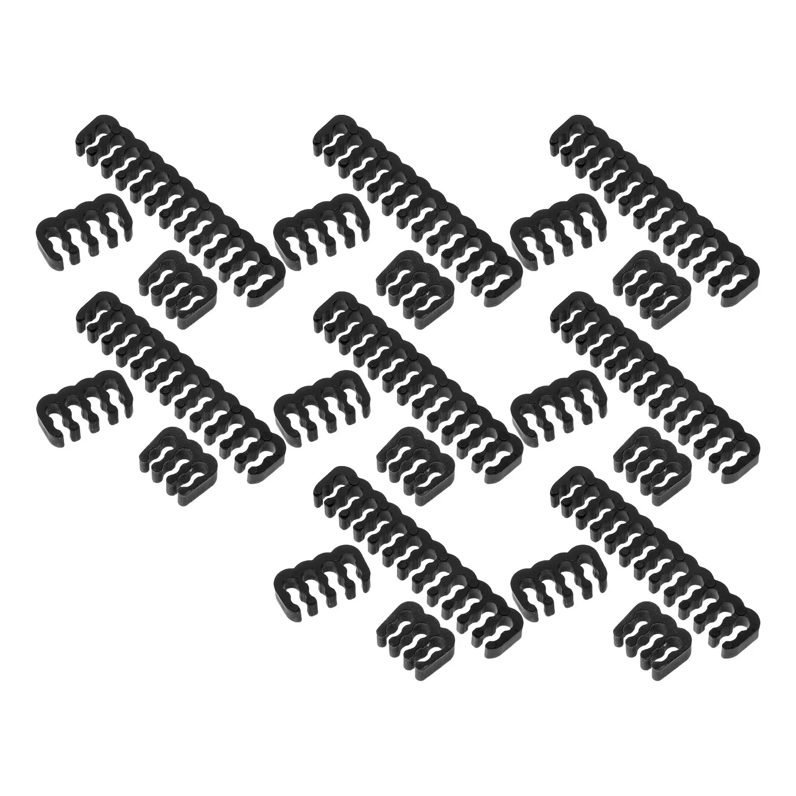 24 PCS Computer Cable Organizer Comb Office Desk PP Charging Cord Holder for Nightstand