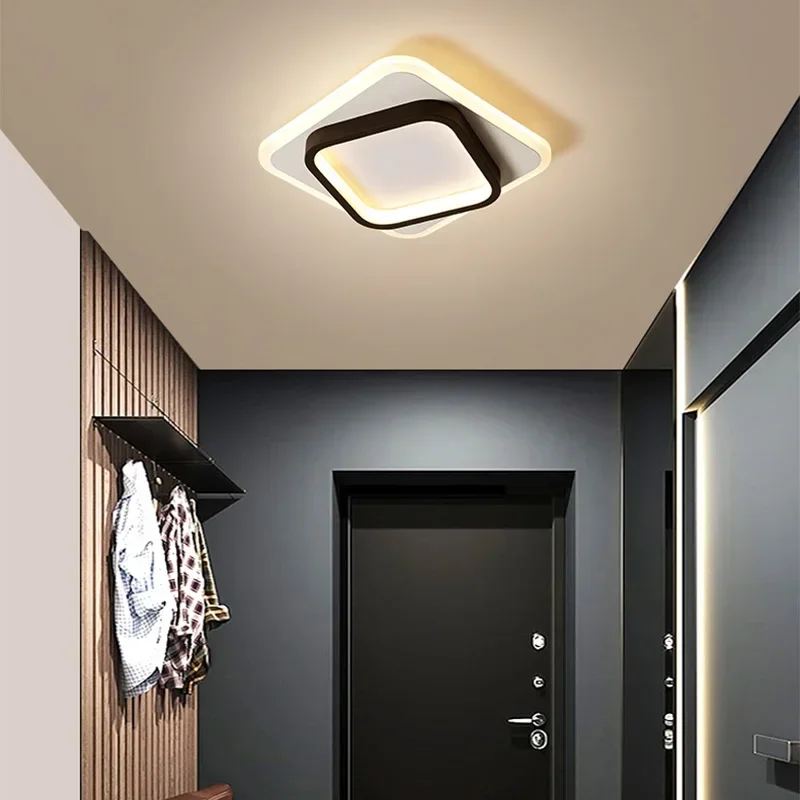 Moderne LED Gangpad Plafondlamp Kroonluchter Voor Gang Trappen Foyer Balkon Slaapkamer Badkamer Binnenverlichtingsarmaturen Glans