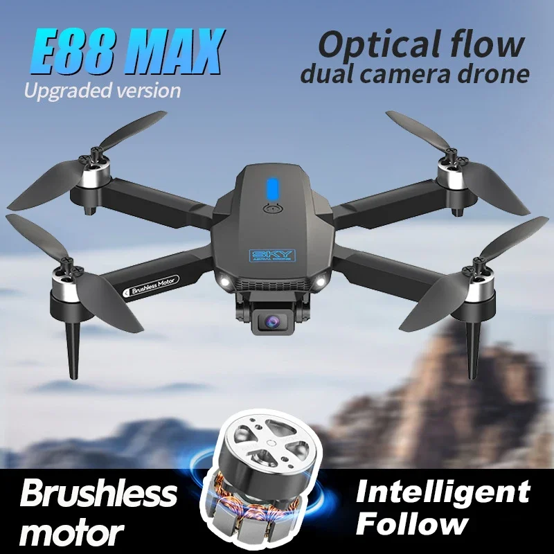 E88 MAX Pro Drone z kamerą Hd 4k dla mężczyzn zdalne sterowanie Dron helikopter Quadcopter samolot zdalnie zabawki dla chłopców prezenty dla dzieci