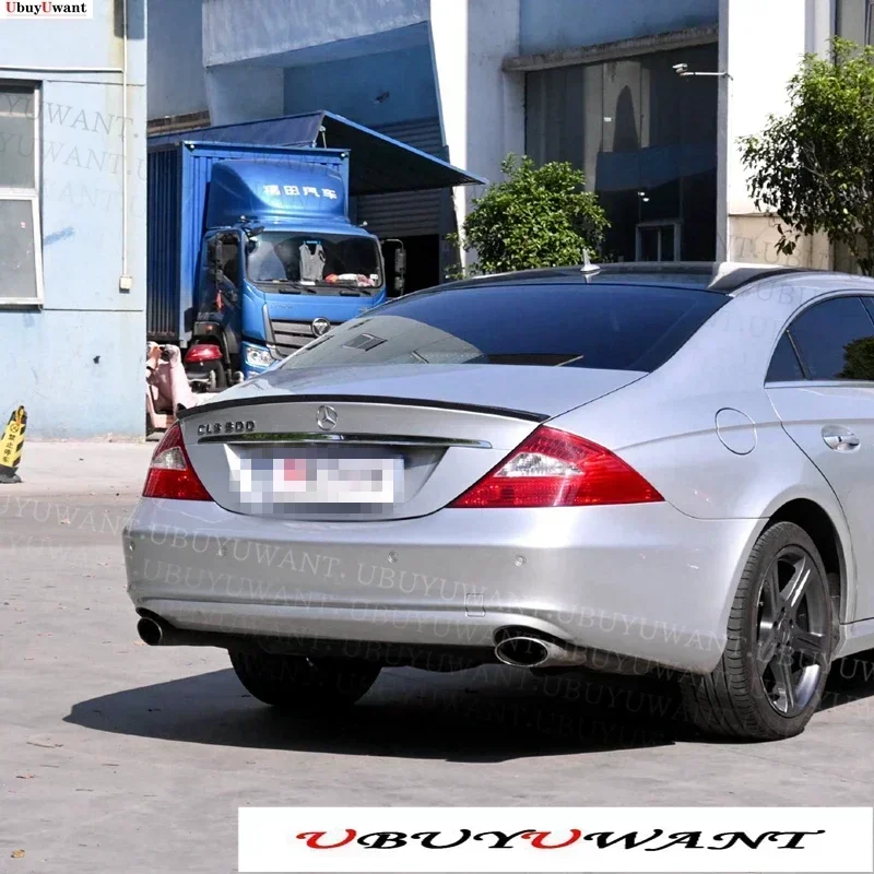

For Mercedes Benz CLS W219 2007 2008 2009 High Quality Carbon Fiber Material Rear Spoiler Wing Trunk Lip Car Styling