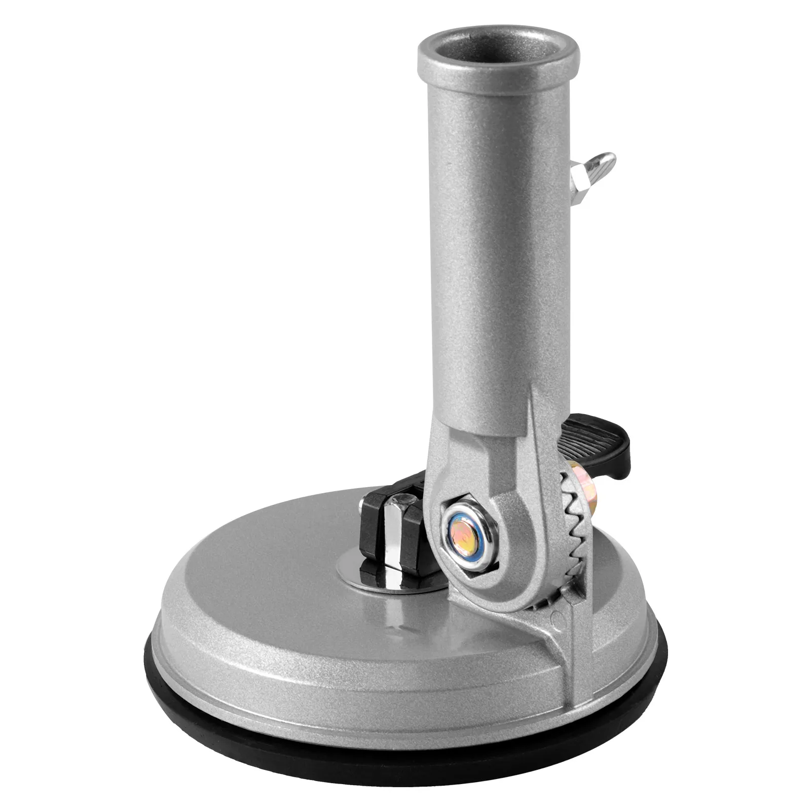 

1pcs Suction Flagpole Holder Car Motorcycle Suction Cup Flagpole Holder RV Adjustable 180 Degree Aluminum Base Multi Use Durable