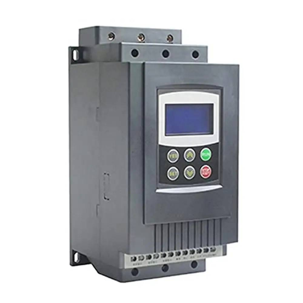 

Motor Soft Starter Three Phase 75HP 55kW 440-500V AC RS485 Interface Overload Protection