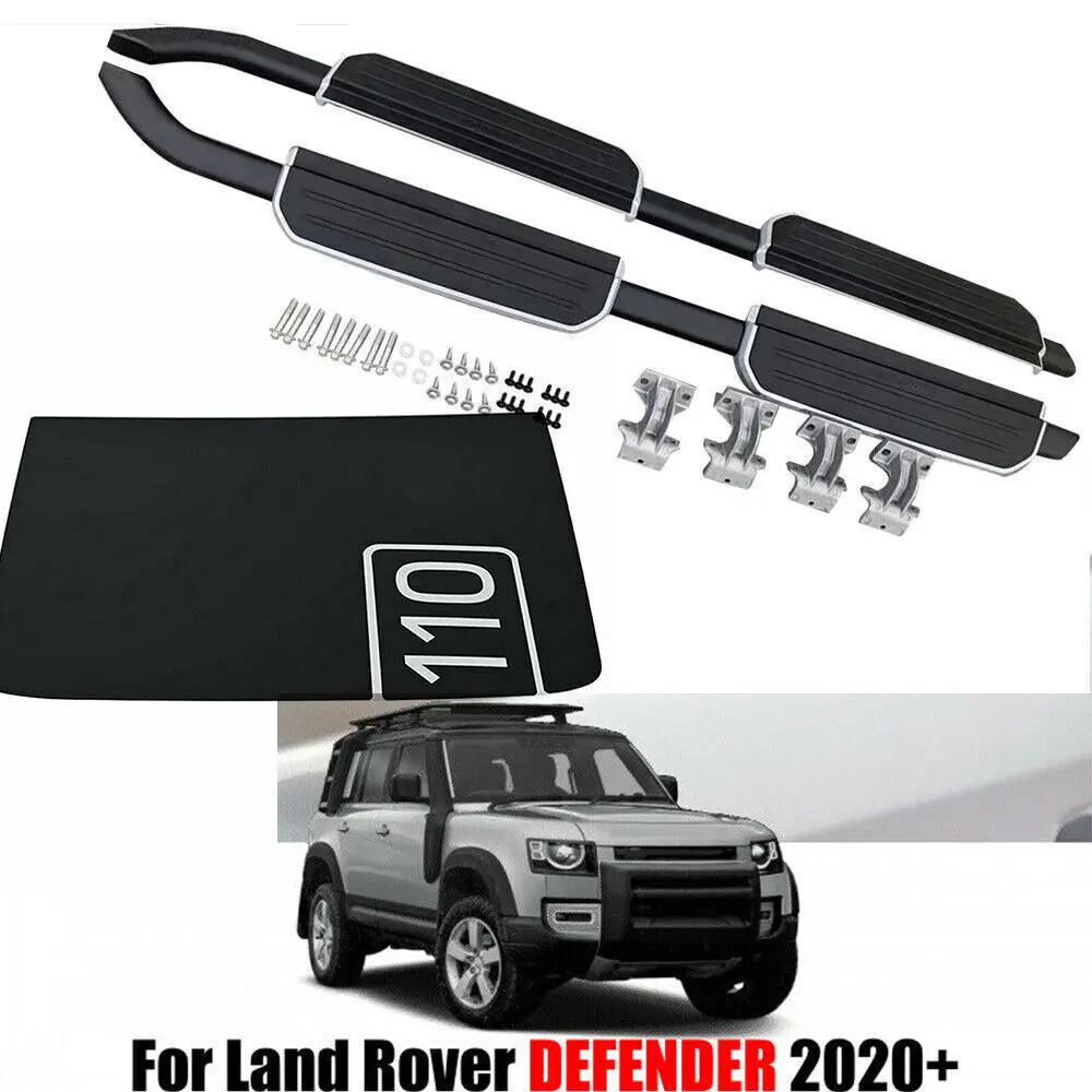 

Fits for Land Rover Defender L851 2020-2024 Running Board Side Step Nerf Bar