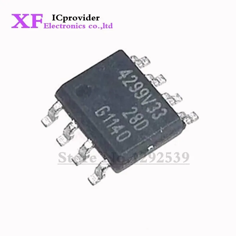 10Pcs/Lot Sop8 TLE4299GV33 TLE4299G 4299G Linear Regulator Brand New Authent Quality Assurance Good Quality