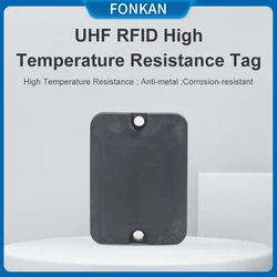 FONKAN Max 230 grados Celsius UHF RFID etiqueta Anti-metal de alta temperatura para gestión de activos