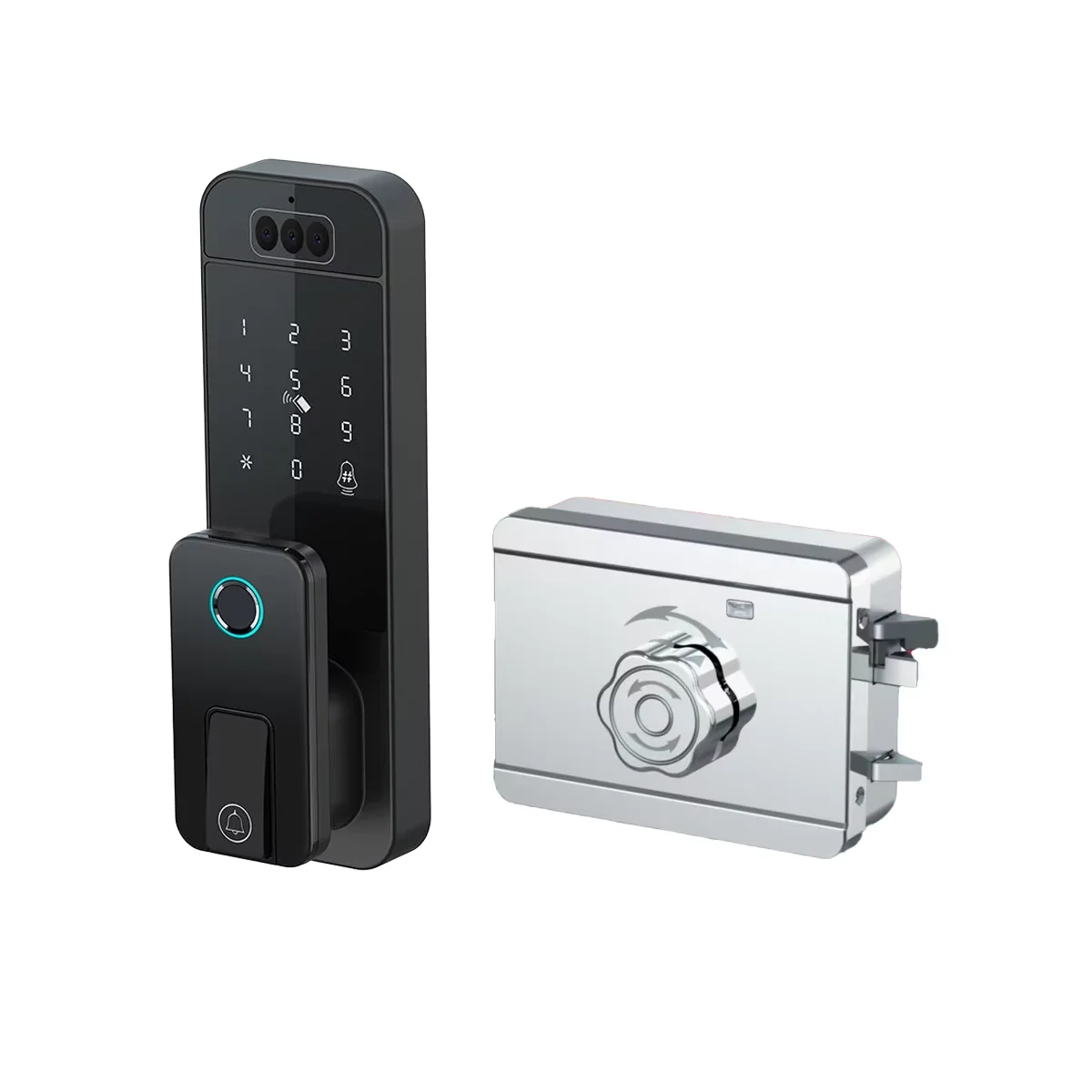 Wholesale Smart Locks  Wifi Automatic Smart Digital Deadbolt Locks App Remote Control Keyless Entry for Wood Door