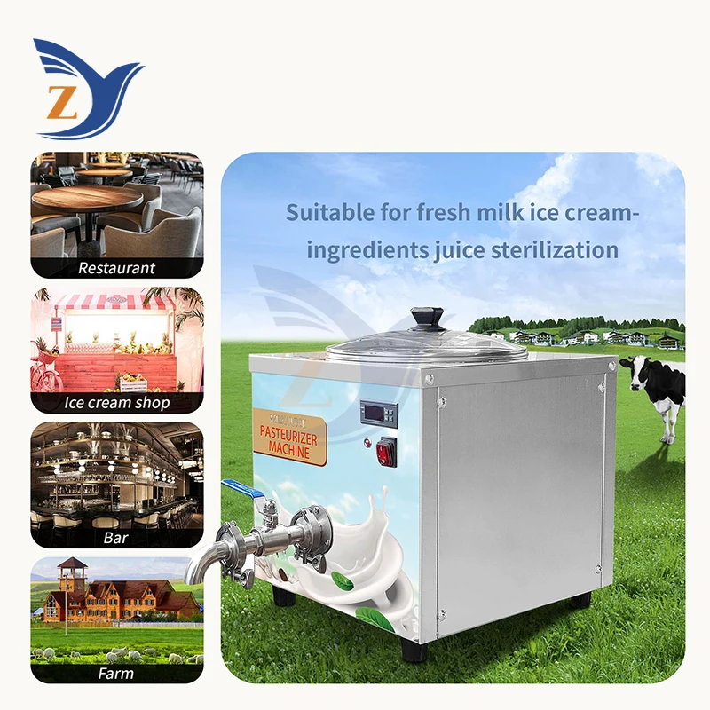 Pasteurized Processing Equipment Commercial Liquid Sterilization Milk Juice Egg Liquid Rice Wine Direct Small Automatic Tea Shop