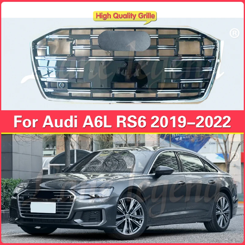 Передняя Автомобильная решетка для Audi A6 C7 A6L 2019 2020 2021 2022, Высококачественная деталь для бампера, аксессуары, инструменты