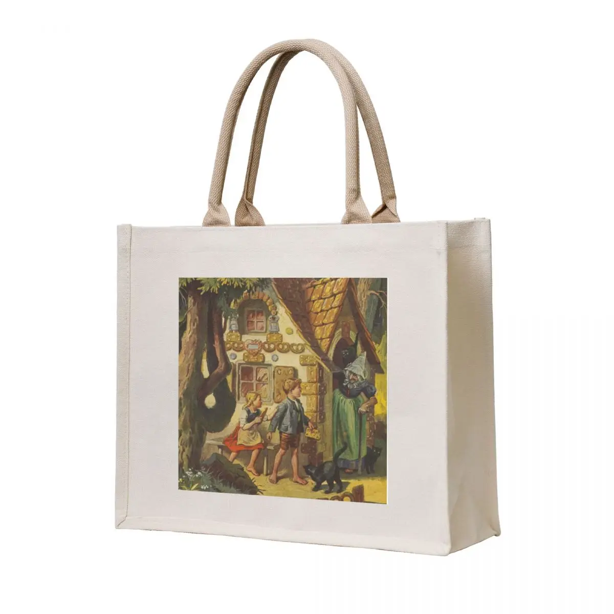 

Hansel and Gretel Vintage Tote Bag large size bags canvas tote Canvas shoulder bag Fabric bag