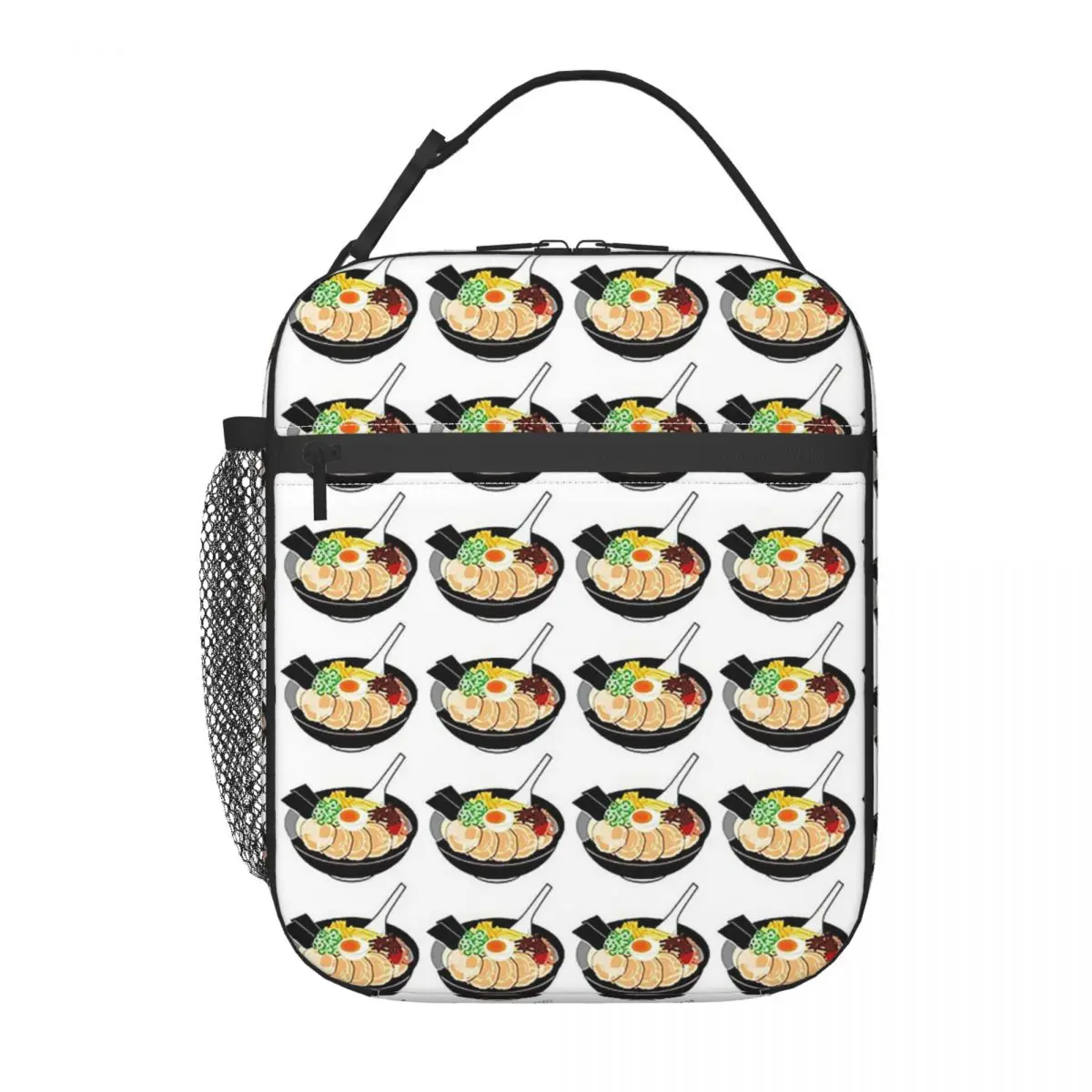 Ramen Noodles Bowl Looks Yummy Insulated Lunch Bag for Women Children Leakproof Food Boxes Thermal Lunch Box Tote