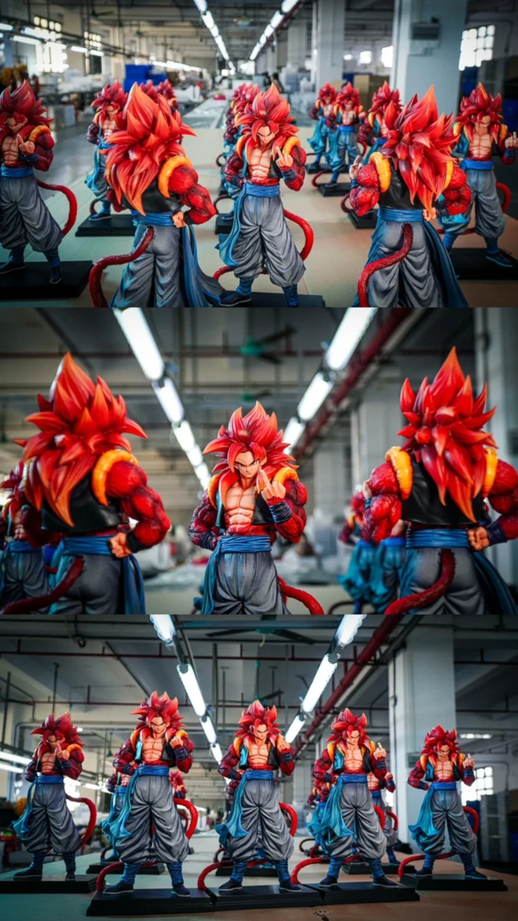 

30cm JT Dragon Ball Ssj4 Gogeta Figure Super Saiyan 4 Gogeta Anime Figure Collection Pvc Model Statue Toys Gifts