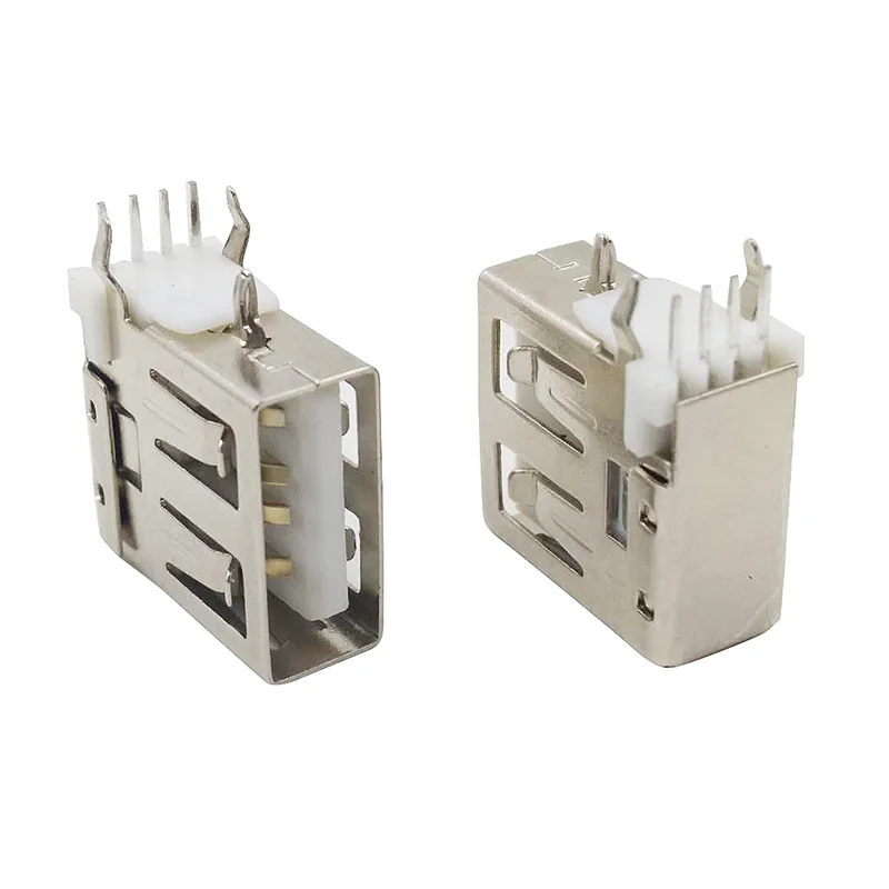 

10PCS USB 2.0 Female Type A Side Plug 4 Pin USB Connector Jack Tail Plug Sockect Terminals Short body usb 2.0 Connector