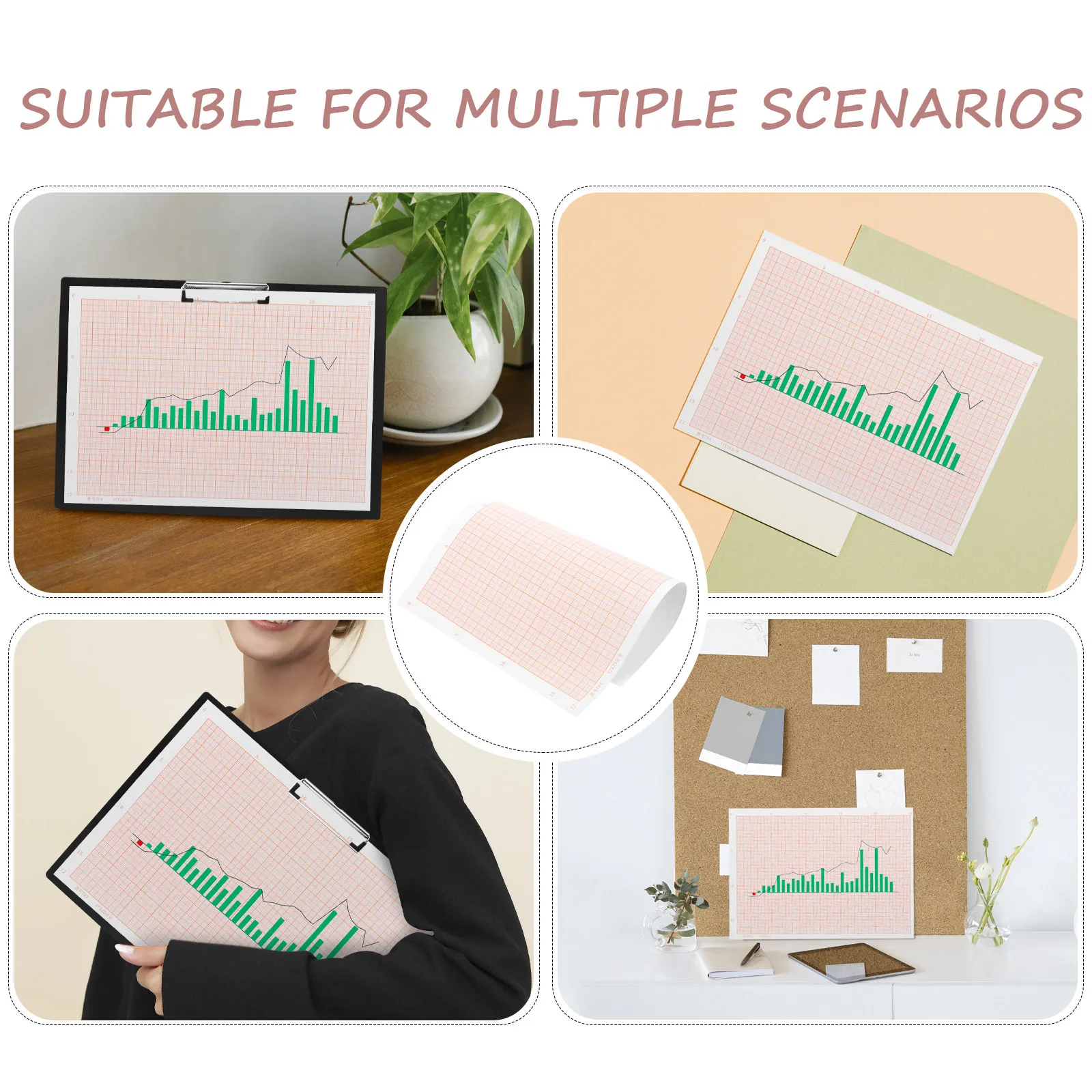 100 Sheets Coordinate Paper Large Grid Drawing for Students Bulk Graph Gridding