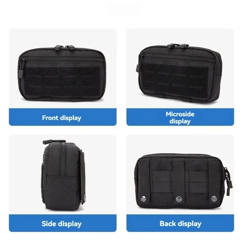 Marsupio tattico Molle per esterni Marsupio compatto EDC Marsupio per cintura Borse mediche Custodia per telefono Accessori per la caccia