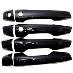 For Mitsubishi Outlander 2022 2023 2024 Door Handle Cover Trim Protection Glossy Black Silver Car Stickers ABS Chrome Auto Parts