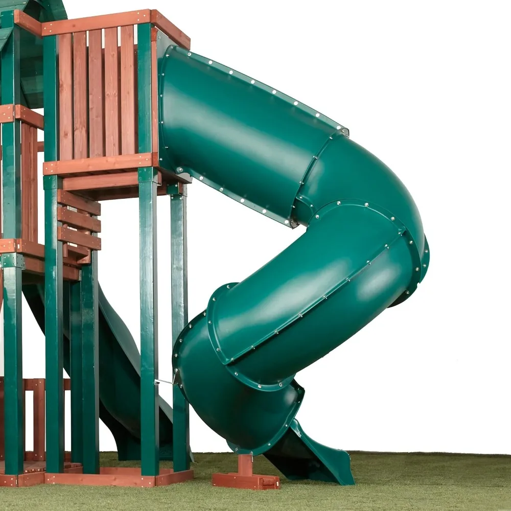 شرائح Swing-N-Slide بطول 7 أقدام، باللون الأخضر