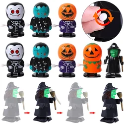 3/1Pcs Halloween Clockwork Toy Funny Cartoon Shaped Wind-up Kids Toy Gift Home Party Halloween Desktop DIY Ornament Supplies