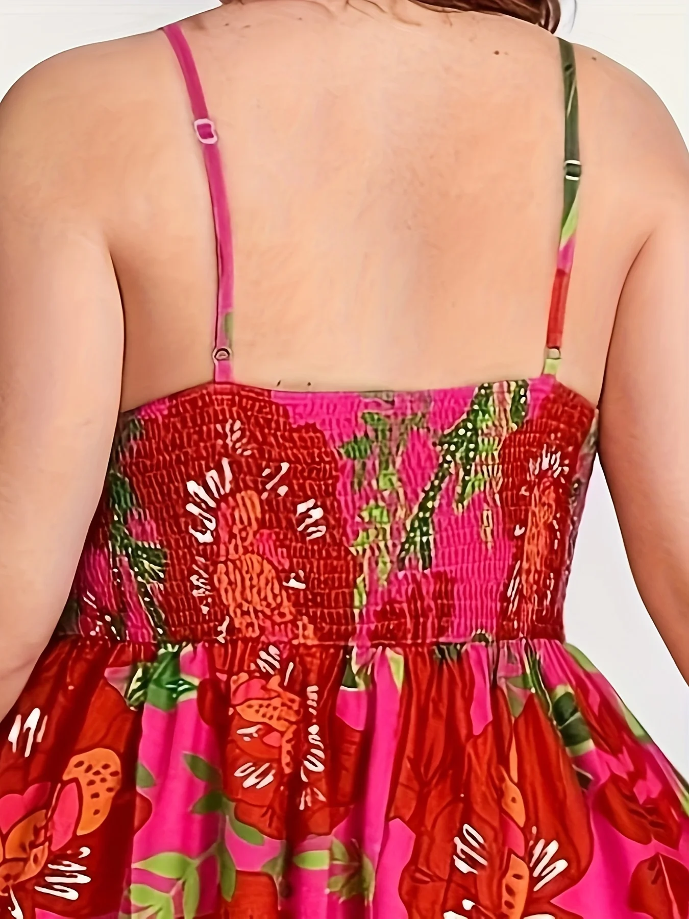 فستان أنيق كاجوال مطبوع بحمالات