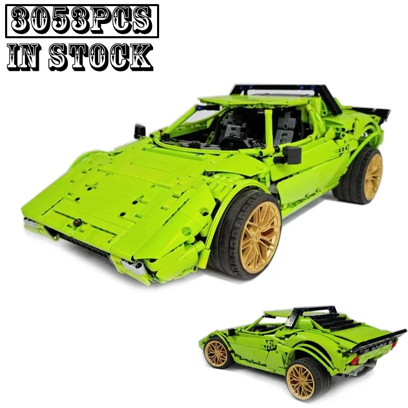 New Technical 1974 Supercar  MOC-93183  HF Fit Sports Combination Building Block Bricks Model boy Kids Birthday Toy Gifts