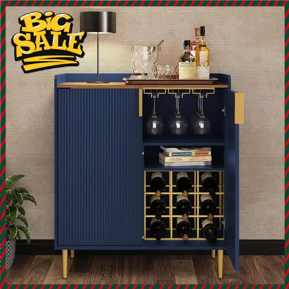 

Бестселлер: Винный шкаф с решетчатой текстурой, кофейный бар с полками, синяя витрина для алкоголя для столовой и гостиной