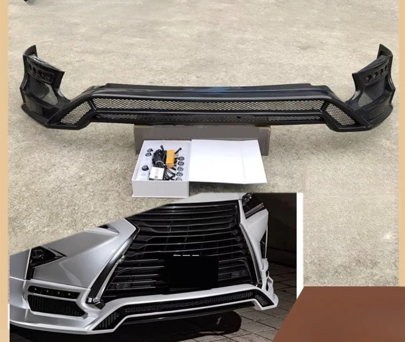 Carbon Fiber Front Lip Spoiler for 2015-2017 Lexus RX300 RX450h, MZ Style, Car Body Kit