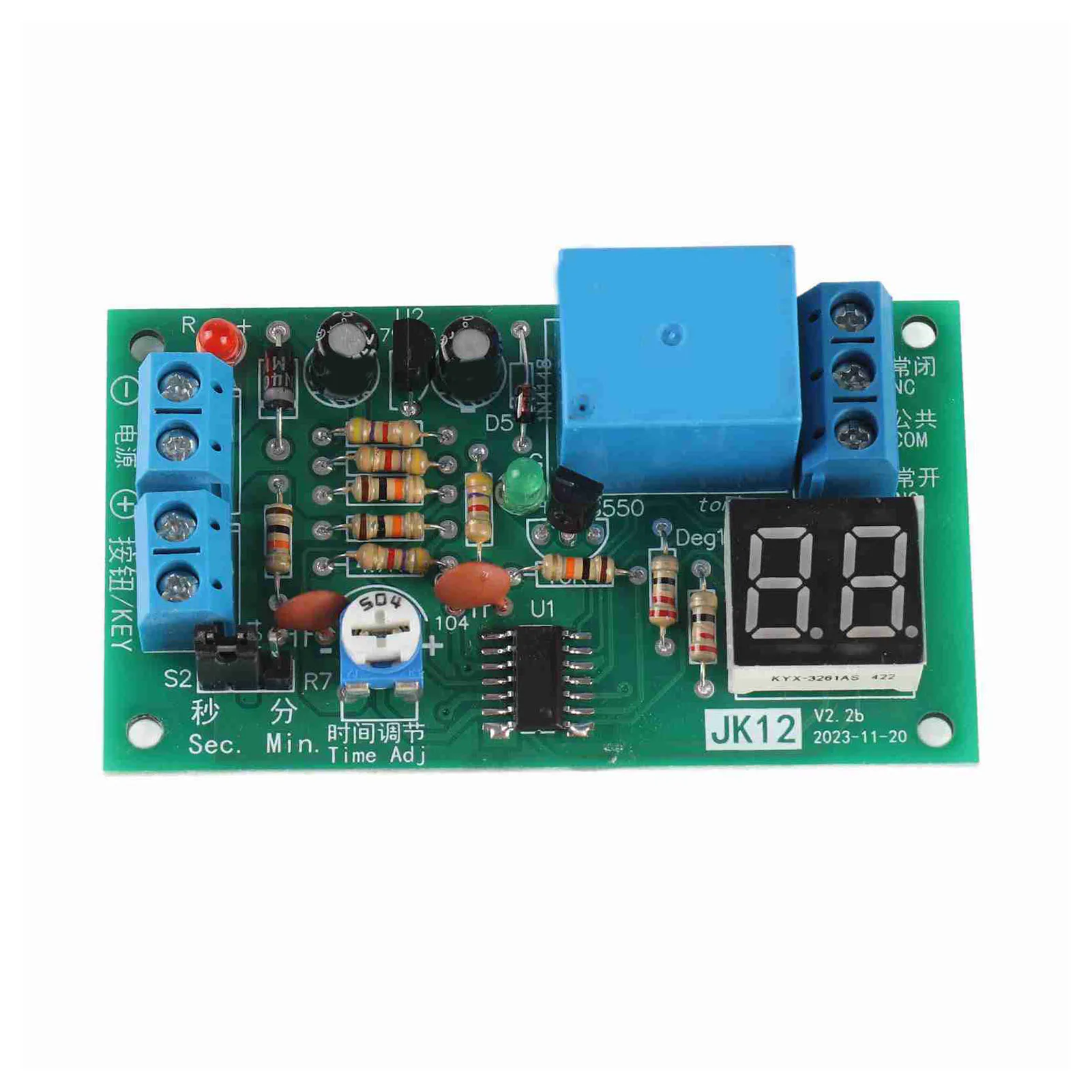 DC12V LED Display Countdown Timing Timer Delay Turn OFF Relay Switch Module Adjustable Timer Relay Module
