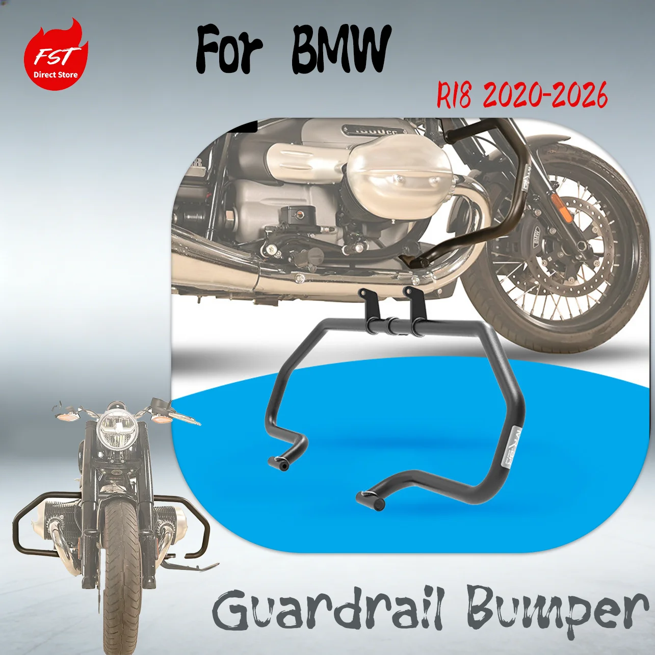 

For BMW R18 Crash Bar Bumper Engine Guard Anti-Fall Sliders Motorcycle Racing Protector Modified Parts
