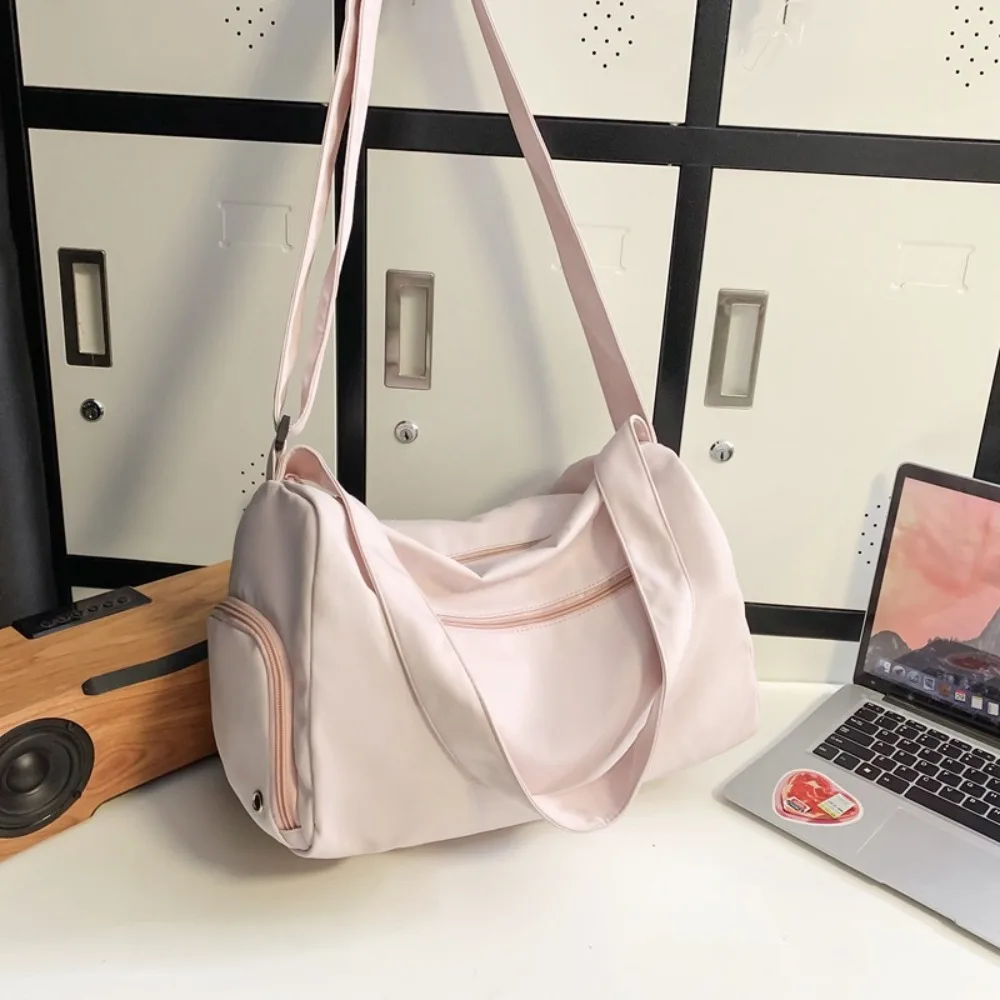 Portable Large Capacity Travel Duffle Bag Handheld Waterproof Travel Luggage Bag Business Trip Sports Messenger Bag Women