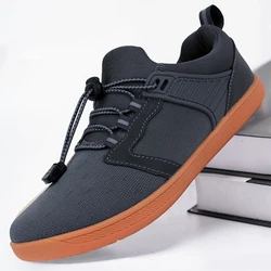 Zapatillas de deporte con punta ancha para hombre y mujer, zapatos informales de malla, calzado deportivo plano, tenis de entrenamiento, Verano