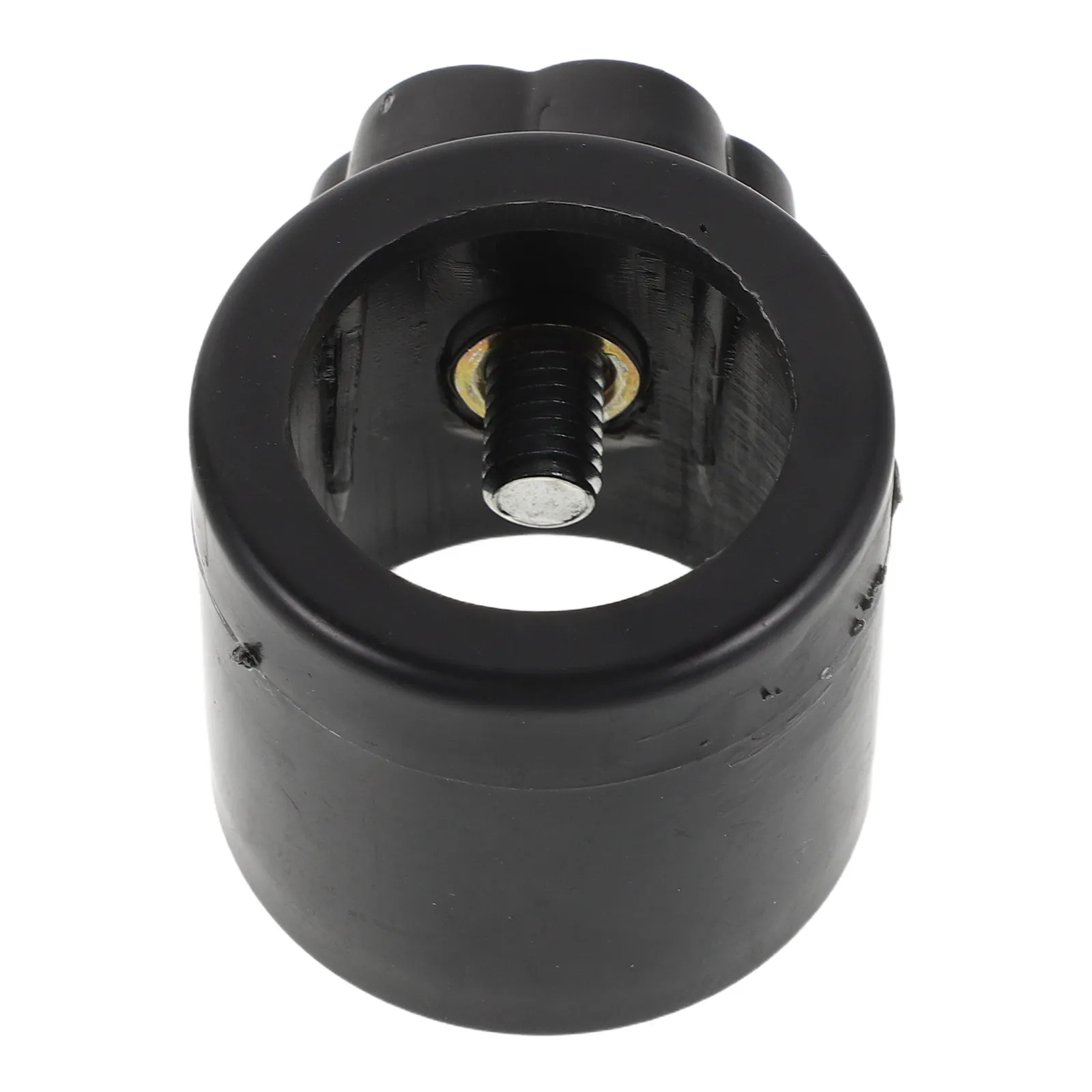 Umbrella Pole Adapter Sleeve Black 1.26 Inch 11 Inch Patio Outdoor Umbrella Repair Connector Replacement Hardware Screw