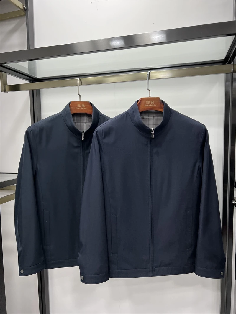 

Высококачественная повседневная мужская куртка 2024 года, новинка от бренда Non-Saints, для бизнеса и отдыха, с воротником-стойкой, не требует глажки, машинная стирка, верхняя одежда.