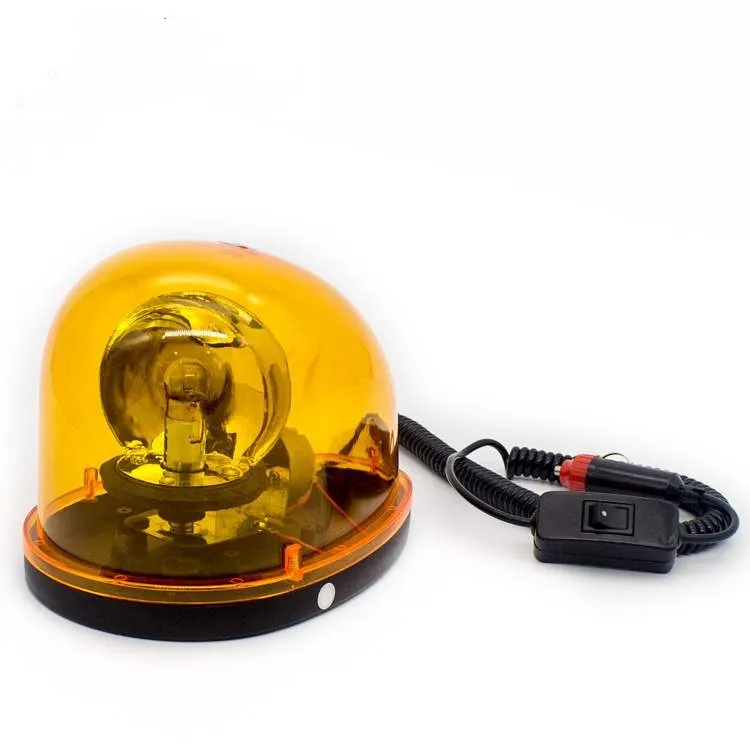 Snail Rotating WarningSound Strong Magnetic Ceiling Flash Light, Engineering Construction Vehicle Warning Light 12v24 Volts