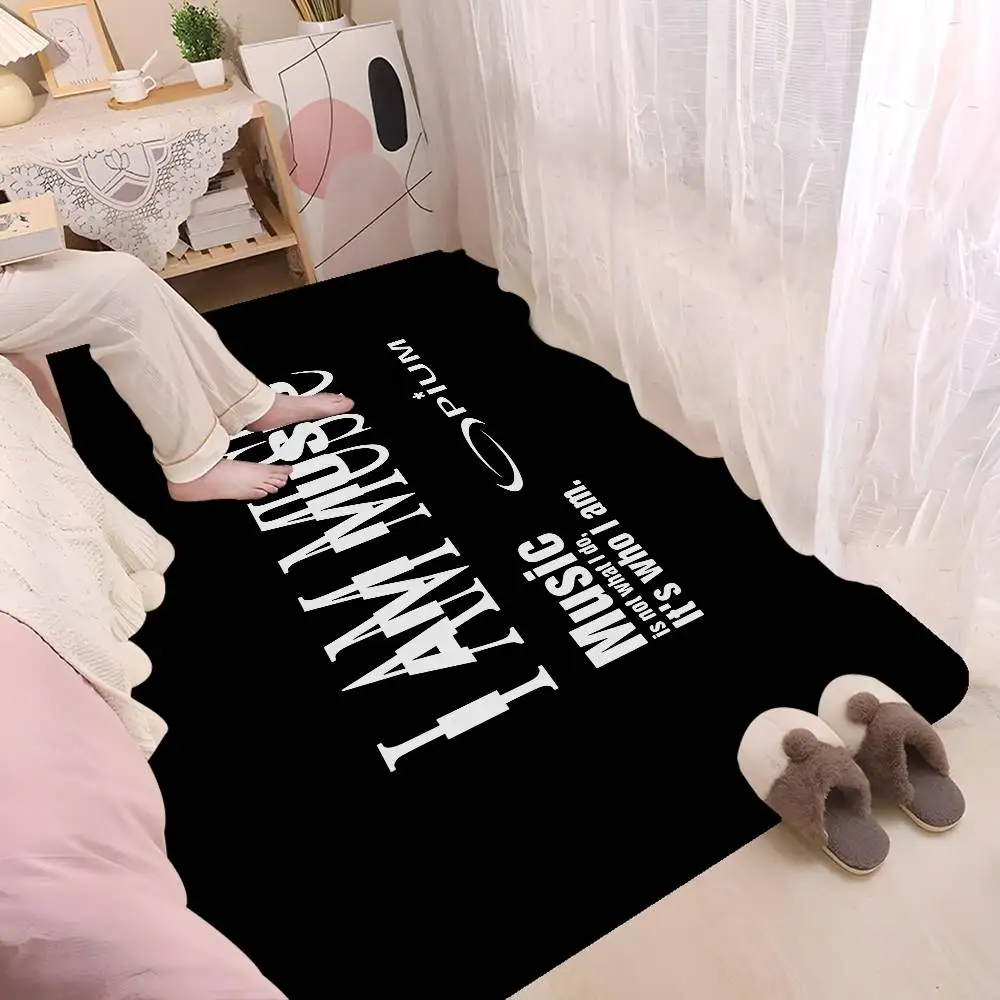 Hip Hop Playboi Carti I Am Music Floor Mat INS Style Soft Bedroom Floor House Laundry Room Mat Anti-skid Household Carpets