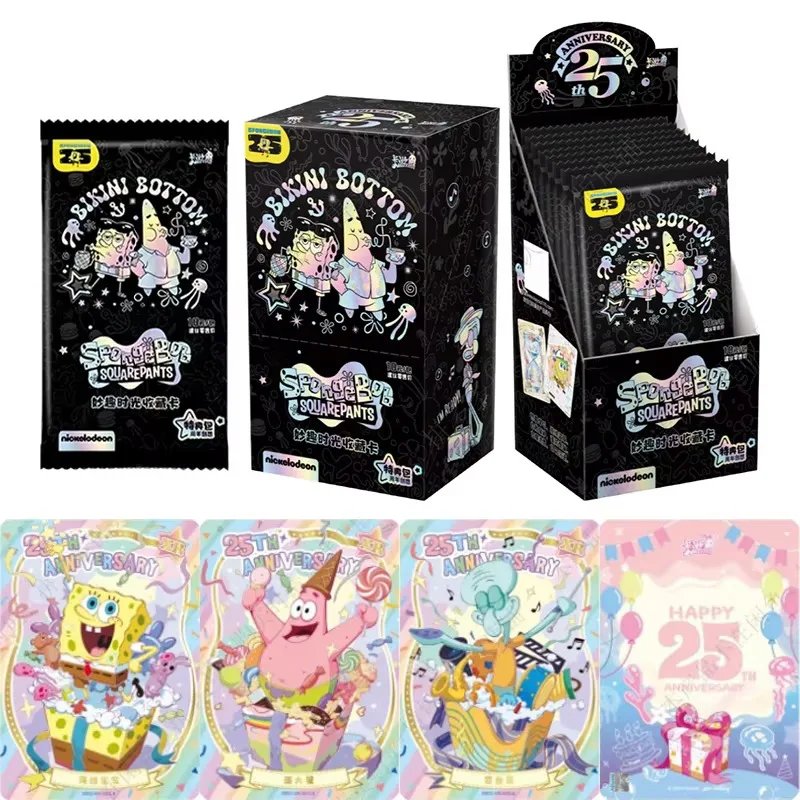 

KAYOU Genuine SpongeBob SquarePants Card Fun Time Special Package Bikini Bottom 25th Anniversary Anime Collection Cards Toy Gift