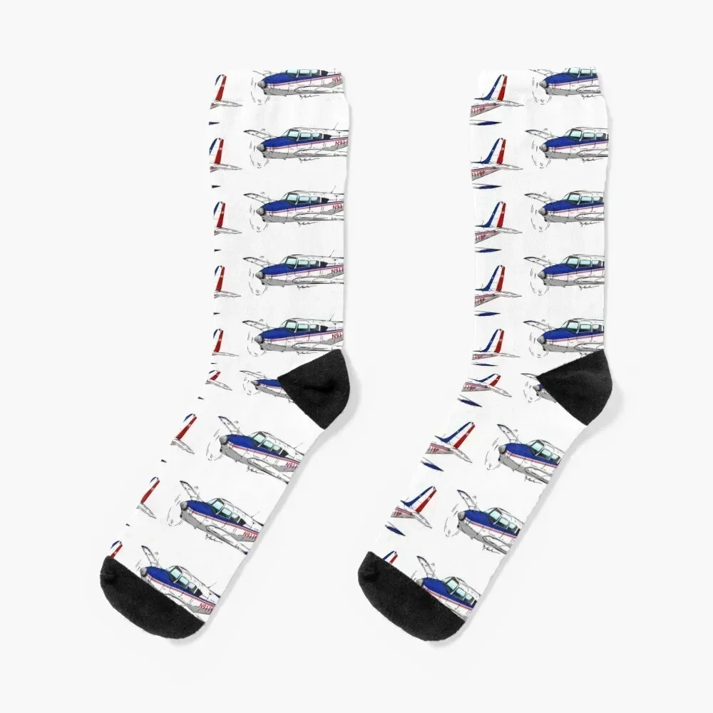 

Piper Comanche N9119P Socks happy moving stockings winter gifts Men Socks Women's