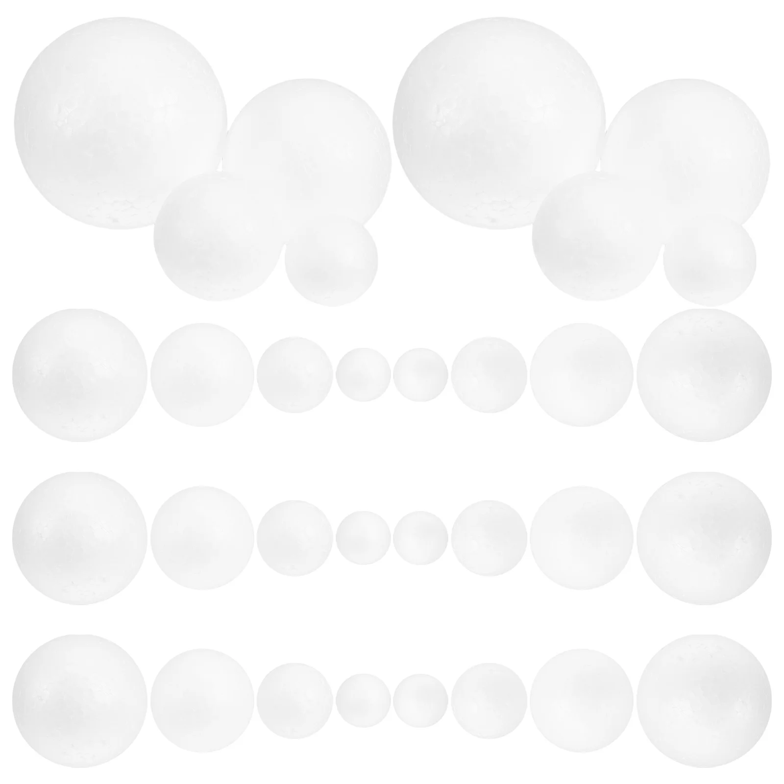 

24pcs Foam Craft Balls 3 Inch White Polystyrene Spheres For Diy School Projects Art Sculpture Decoration Craft Foam Supplies