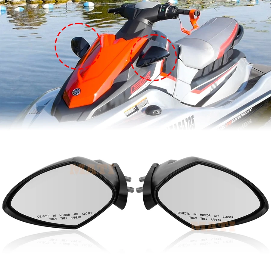 Комплект боковых зеркал MATI для Yamaha Waverunner EX1050 EX Deluxe/Limited/Sport ER1050 EXR JB1050 JetBlaster 2017-2023 F3Y-U596C-10-00