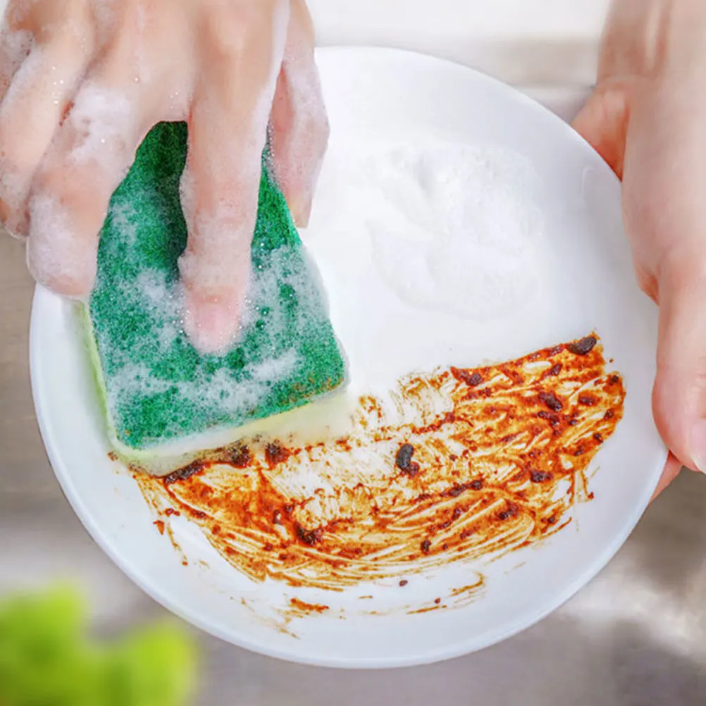 

8Pcs Natural Wood Pulp Cleaning Sponges Absorbent Dishwashing Kitchen Essentials Long Lasting Foam Dish Washing Sponges